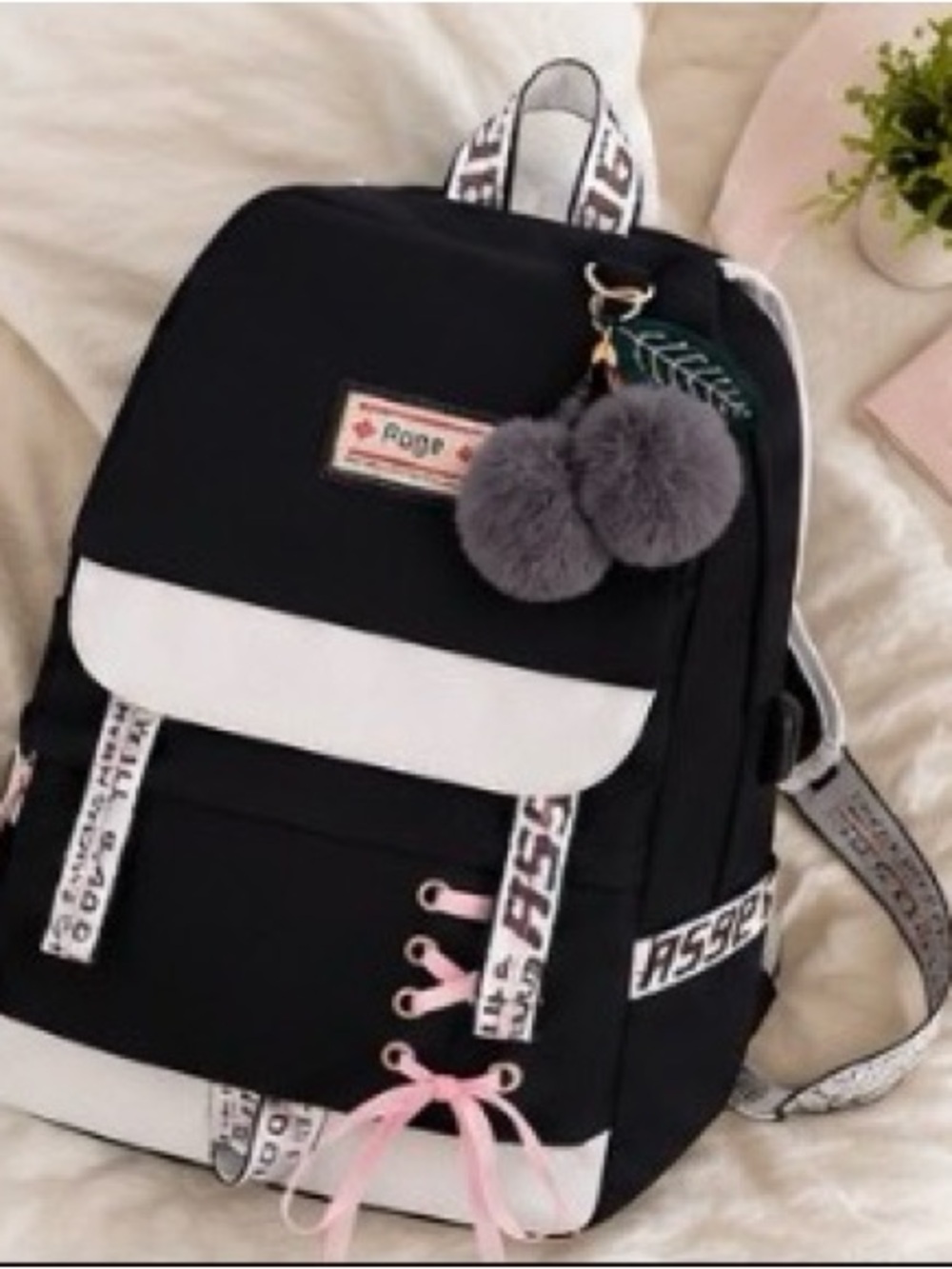 Black & White Women's Backpack
